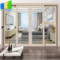 Transparent lowes sliding doors soundproof low e glass sliding door double sliding patio door